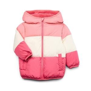 Swiss+Tech Pink Colorblock Puffer Jacket | 12M